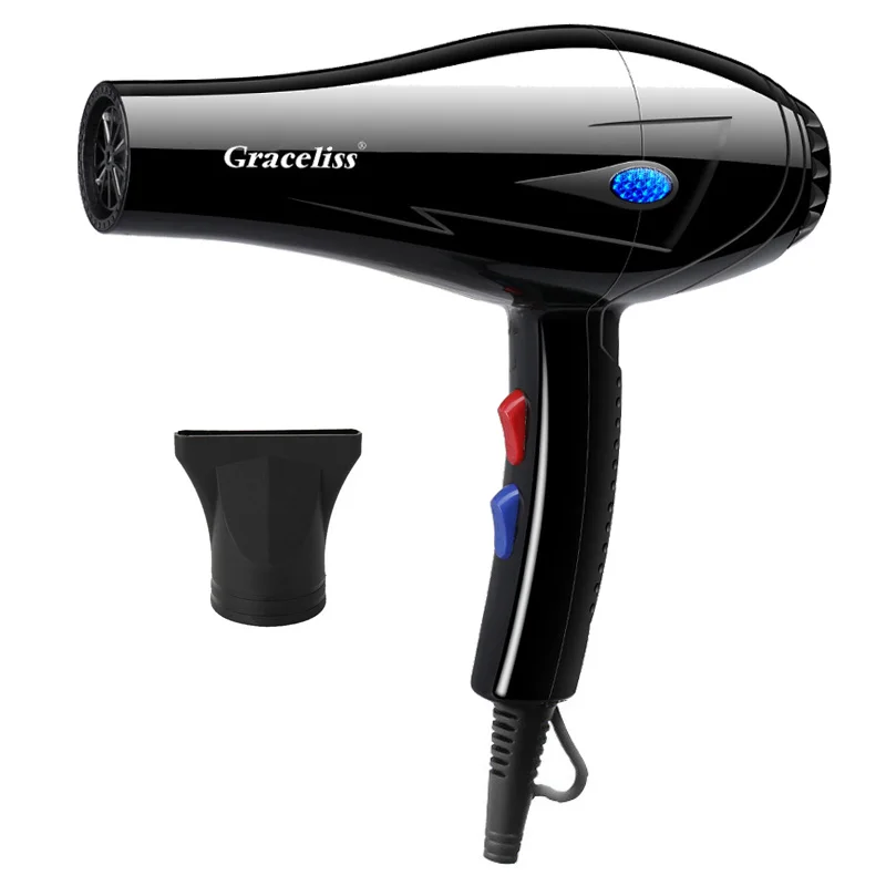 1800W Hair Dryer Professional Salon Hair Blower Blue Light Care 2 Speed 3 Heat Adjustment Hair Dryer For Home Barber Shop
1800W Hair Dryer Professional Salon Hair Blower Blue Light Care 2 Speed 3 Heat Adjustment Hair Dryer For Home Barber Shop