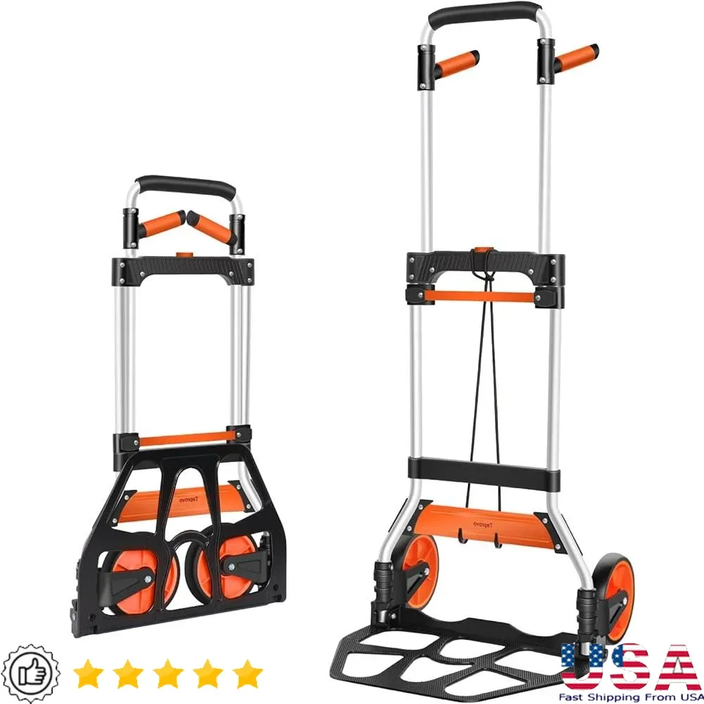 Folding Hand Truck Heavy Duty Dolly Cart Aluminum Utility Trolley 309 lb Capacity Portable Swivel Handle Easy Storage
Folding Hand Truck Heavy Duty Dolly Cart Aluminum Utility Trolley 309 lb Capacity Portable Swivel Handle Easy Storage