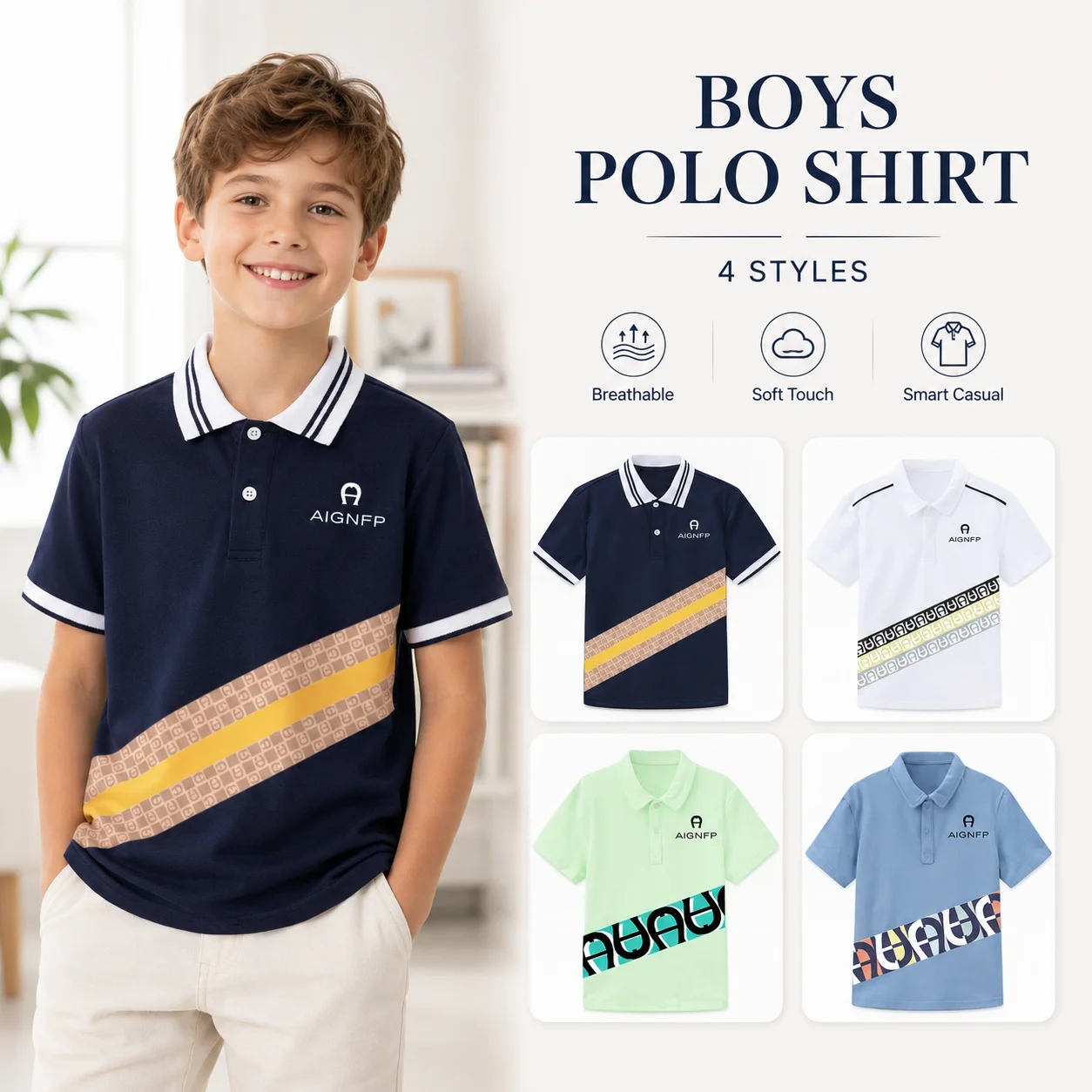 fashion kids summer clothes boys Polo shirt breathable 100% cotton stripe lapel top children casual wear teen boy short sleeves
fashion kids summer clothes boys Polo shirt breathable 100% cotton stripe lapel top children casual wear teen boy short sleeves
