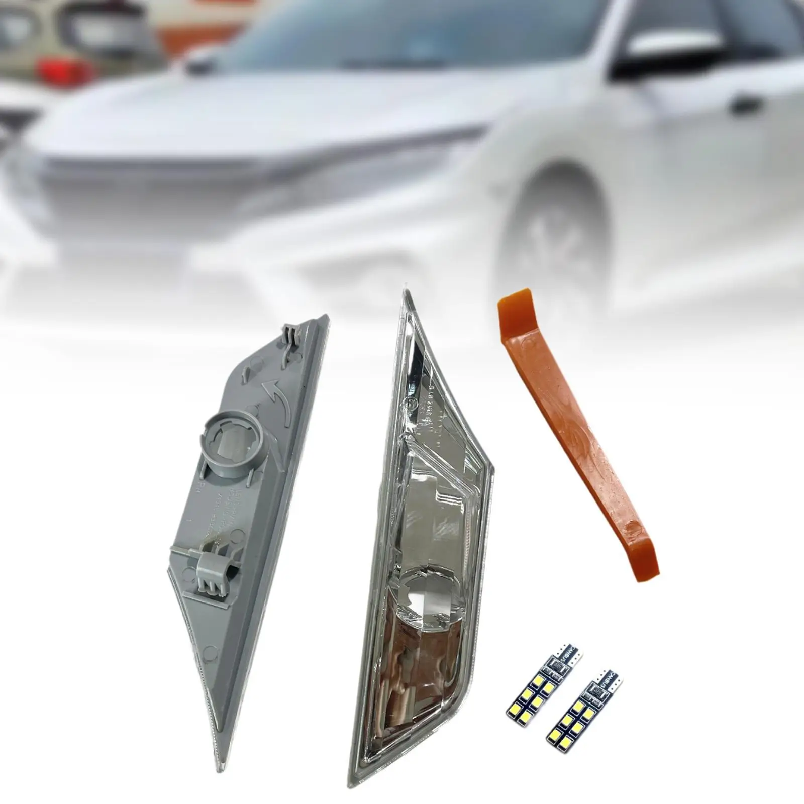 1 Pair Side Marker Lamps Replacement 34350-tet 34300-tet Professional Repair Parts IP68 Waterproof with White LED Bulbs
1 Pair Side Marker Lamps Replacement 34350-tet 34300-tet Professional Repair Parts IP68 Waterproof with White LED Bulbs