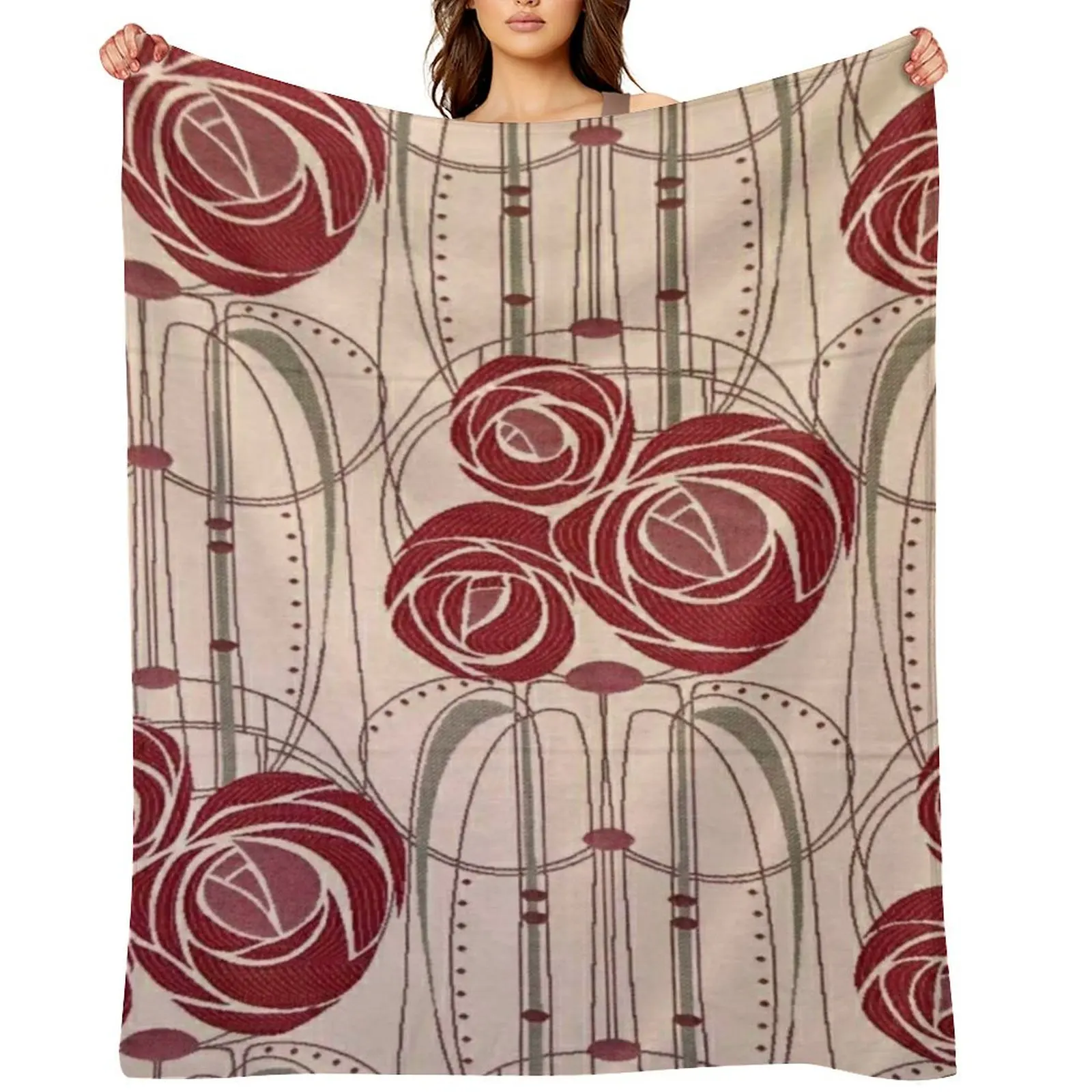Charles Rennie Mackintosh roses,Mackintosh abstract rose Throw Blanket Decorative Sofa Blankets For Bed Hairy Picnic Blankets
Charles Rennie Mackintosh roses,Mackintosh abstract rose Throw Blanket Decorative Sofa Blankets For Bed Hairy Picnic Blankets