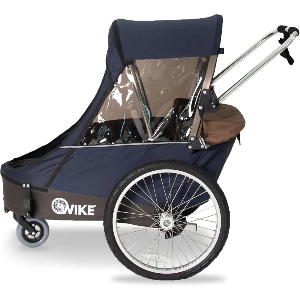 Premium Double Children's Bicycle Trailer - includes Stroller Jogger Kits - accommodates up to 2 children 52in tall/100lbs, incl
Premium Double Children's Bicycle Trailer - includes Stroller Jogger Kits - accommodates up to 2 children 52in tall/100lbs, incl