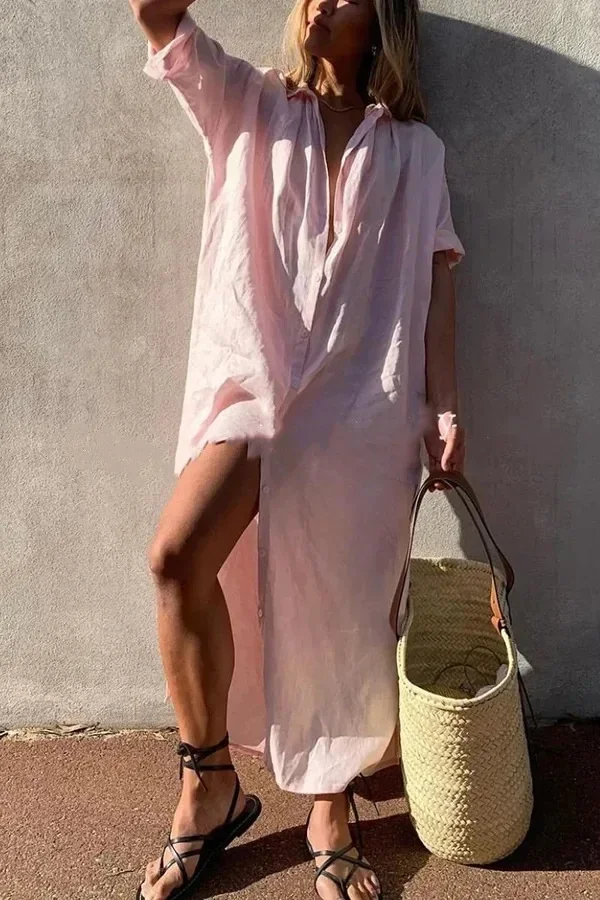 2024 Spring Cotton Linen Women's Long Shirt Dress Turn-down Collar White Dresses Female New Fashion Elegant Loose Ladies Clothes
2024 Spring Cotton Linen Women's Long Shirt Dress Turn-down Collar White Dresses Female New Fashion Elegant Loose Ladies Clothes