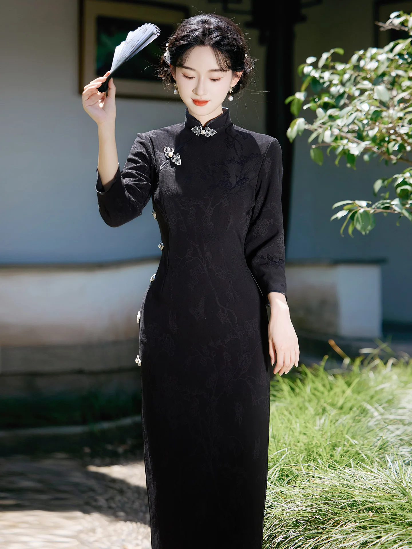 Ele Bla Embroidered Dr Retro Chinese Sle Slimming Vintage Long Qipao Women's Faion High End Classy
Ele Bla Embroidered Dr Retro Chinese Sle Slimming Vintage Long Qipao Women's Faion High End Classy