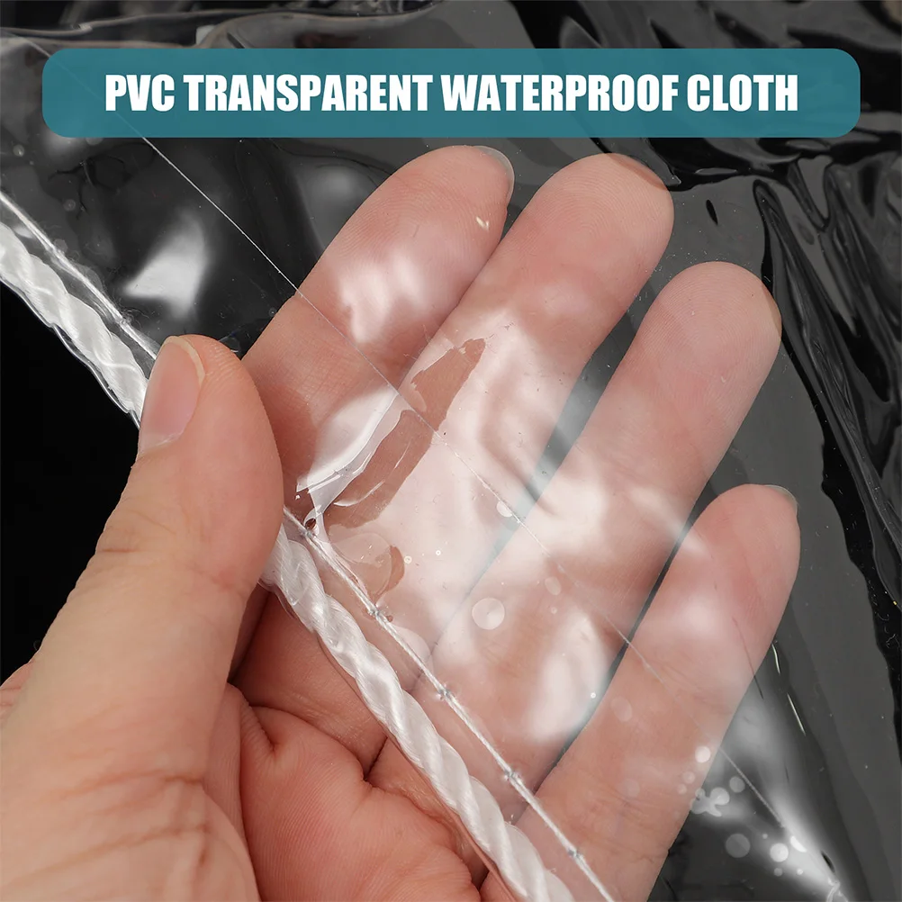 Waterproof Clear PVC Tarp Heavy Duty Outdoor Tent Cover Camping Rain Shelter Windproof Garden Greenhouse Clear PVC Tarp
Waterproof Clear PVC Tarp Heavy Duty Outdoor Tent Cover Camping Rain Shelter Windproof Garden Greenhouse Clear PVC Tarp