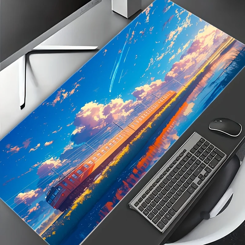 Очень большой игровой коврик для мыши в стиле аниме с прошитыми краями, нескользящая резиновая основа, настольный коврик для клавиатуры и офиса
Очень большой игровой коврик для мыши в стиле аниме с прошитыми краями, нескользящая резиновая основа, настольный коврик для клавиатуры и офиса