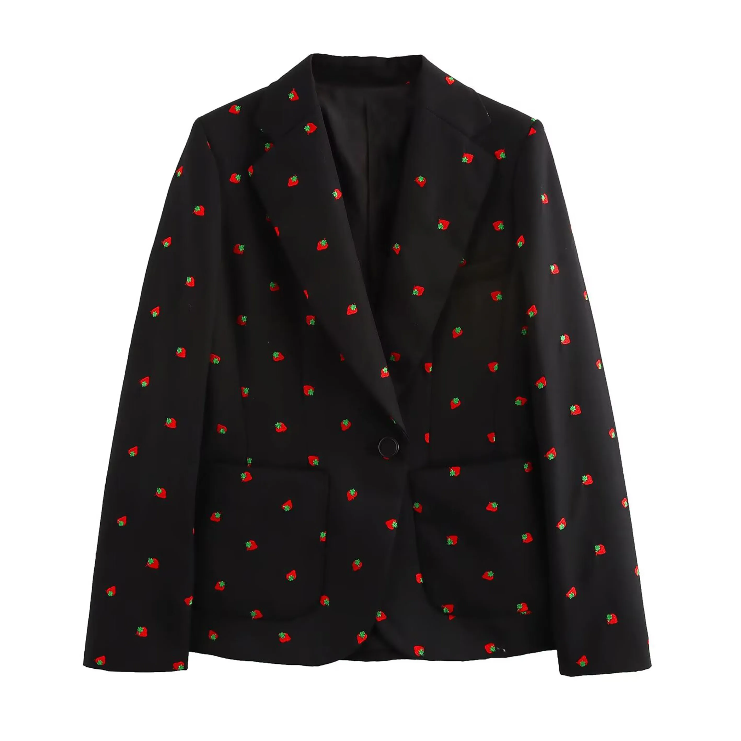 2024 autumn new women's clothing casual fashion slim fit commuting versatile design sense strawberry embroidery suit
2024 autumn new women's clothing casual fashion slim fit commuting versatile design sense strawberry embroidery suit
