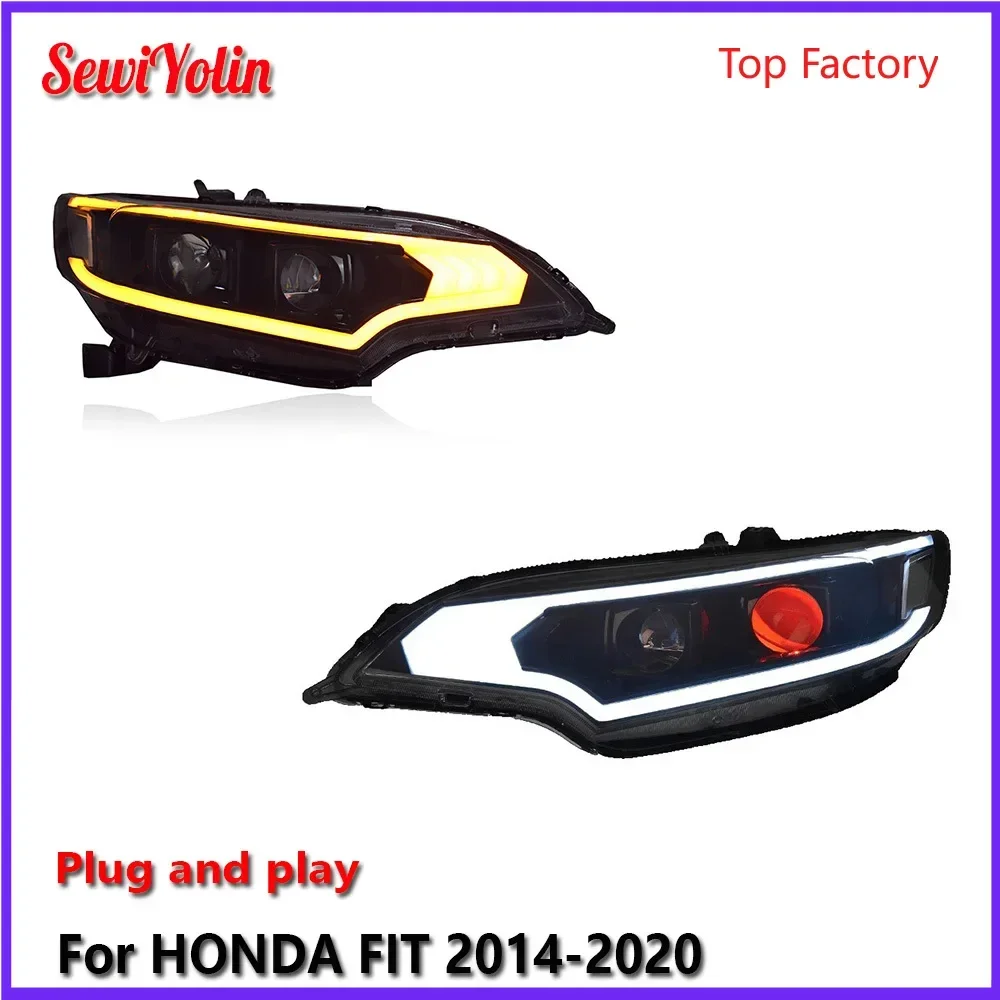 Автомобильные светодиодные фары в сборе для HONDA FIT 2014-2020 авто противотуманные фары DRL тормозной указатель поворота Plug and Play
Автомобильные светодиодные фары в сборе для HONDA FIT 2014-2020 авто противотуманные фары DRL тормозной указатель поворота Plug and Play