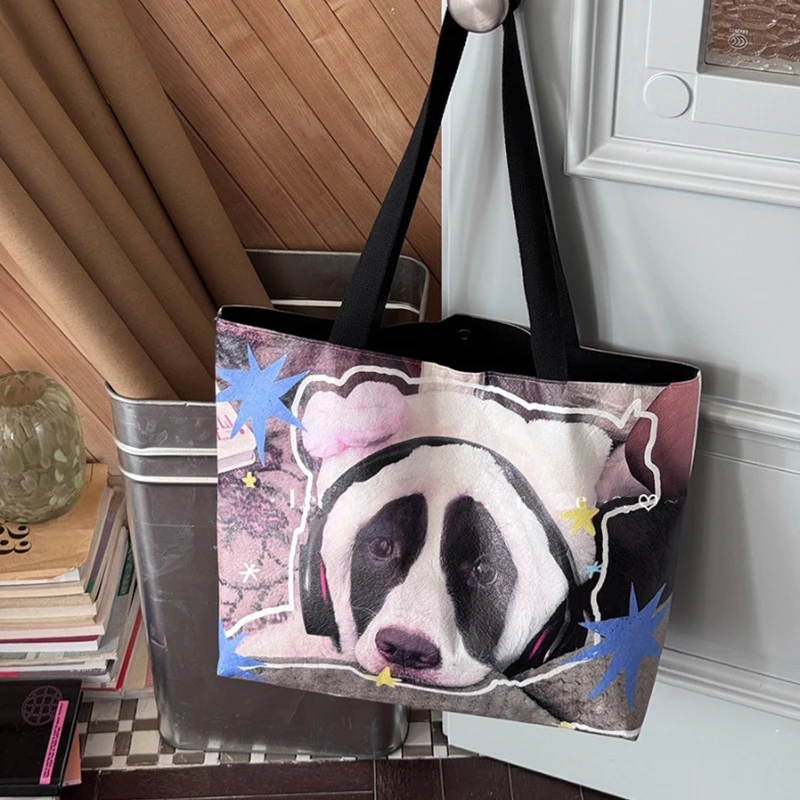 Cute Dog Print Tote Bag Double-sided Design Large Capacity Casual Canvas Handbag Spacious Shoulderbag For Daily Commute Shopping
Cute Dog Print Tote Bag Double-sided Design Large Capacity Casual Canvas Handbag Spacious Shoulderbag For Daily Commute Shopping
