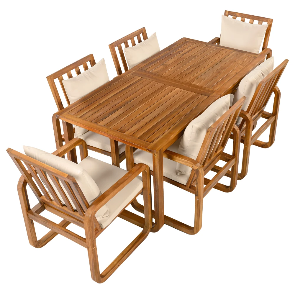 7 Pieces Patio Dining Set Outdoor Dining Table and Chairs Stylish Outdoor Furniture Set with Removable Cushions for Patio,
7 Pieces Patio Dining Set Outdoor Dining Table and Chairs Stylish Outdoor Furniture Set with Removable Cushions for Patio,