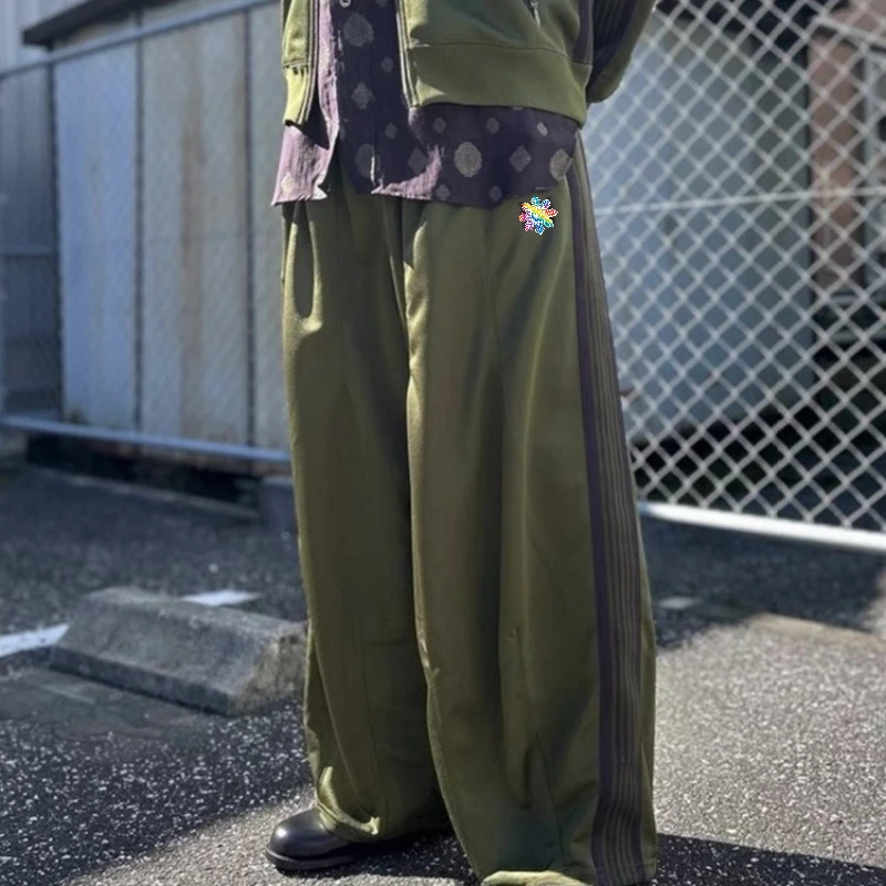 Needless Track Pants Butterfly Embroidery Wide-Leg Pants Japanese Streetwear Brand Loose-Fit Athletic Long Pants Unisex Style
Needless Track Pants Butterfly Embroidery Wide-Leg Pants Japanese Streetwear Brand Loose-Fit Athletic Long Pants Unisex Style