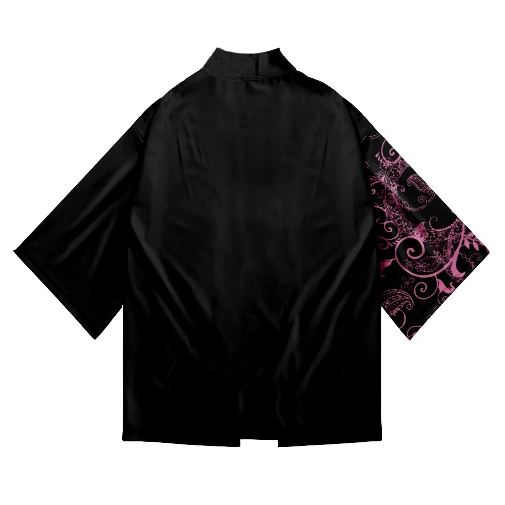 Fashion Black Print Flower Cardigan Kimono Harajuku Women Men Yukata Female Japanese Streetwear Traditional Cosplay Haori
Fashion Black Print Flower Cardigan Kimono Harajuku Women Men Yukata Female Japanese Streetwear Traditional Cosplay Haori