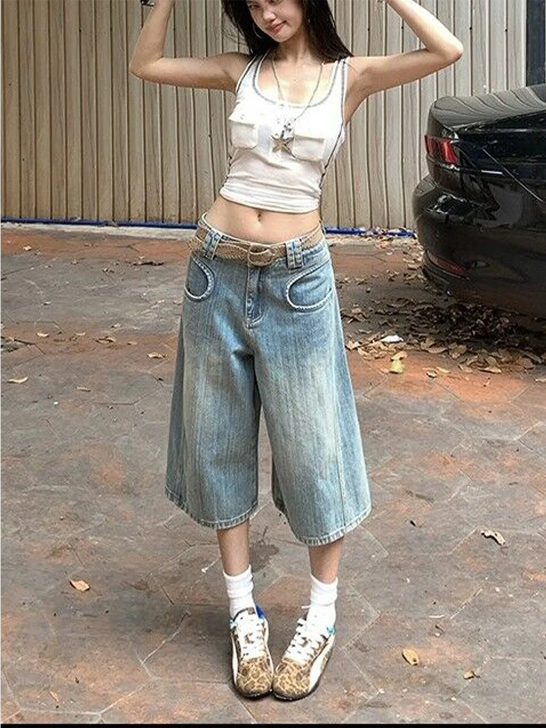 Summer 2026 High Waist Loose Fit Thin Denim Jeans Seven Inches Lazy Style American Retro Wide Leg Pants for Women
Summer 2026 High Waist Loose Fit Thin Denim Jeans Seven Inches Lazy Style American Retro Wide Leg Pants for Women