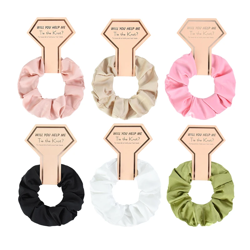 Bridesmaid Gift Bridal Hair Accessory Set Rose Gold Smooth Linen Satin Scrunchies Wedding Party Decoration Headband Bride Shower
Bridesmaid Gift Bridal Hair Accessory Set Rose Gold Smooth Linen Satin Scrunchies Wedding Party Decoration Headband Bride Shower