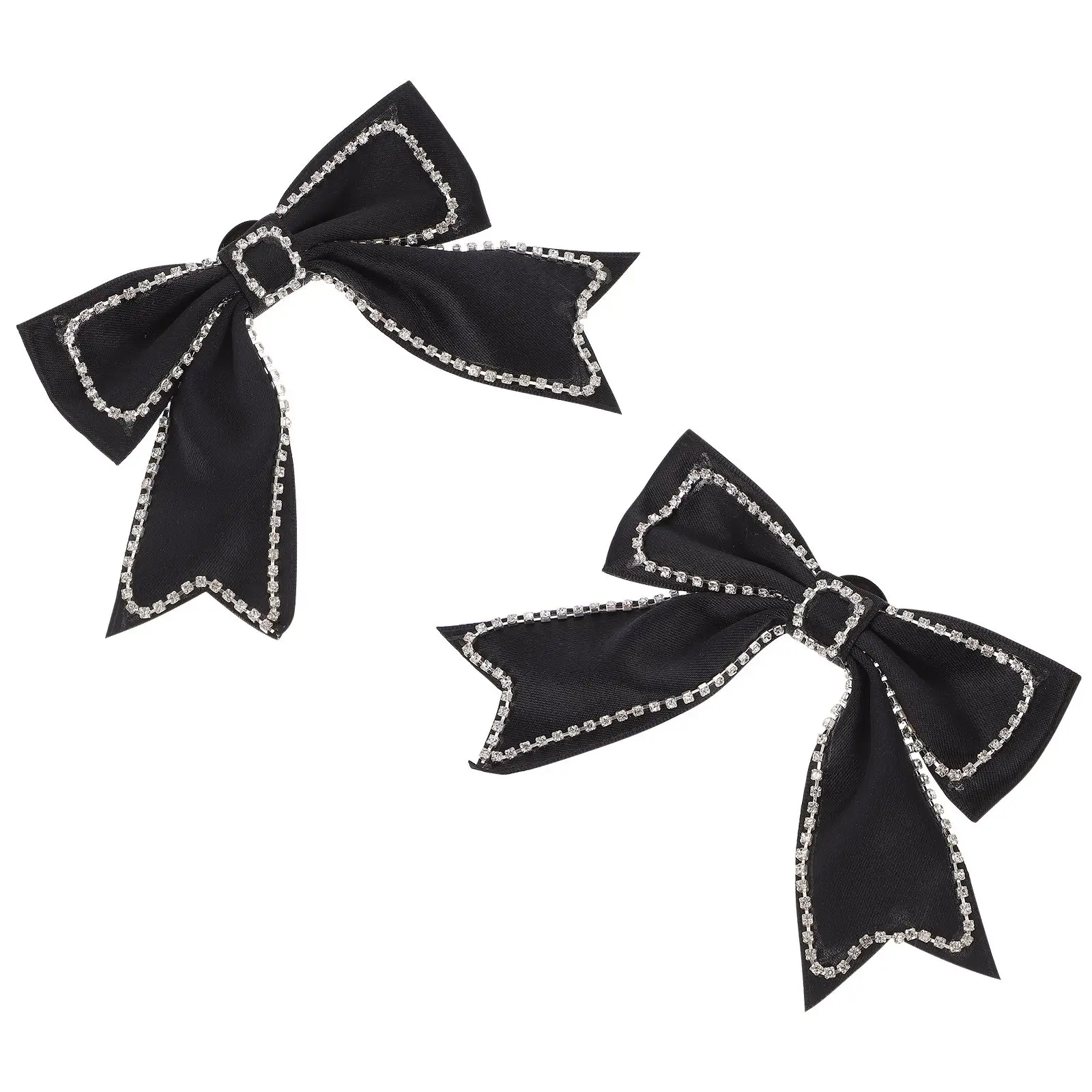 2Pcs Rhinestone Bow Brooch Black Metal Decorative Corsage Clothing Stylish Bowtie nament Retro Bowknot LongTimeUse
2Pcs Rhinestone Bow Brooch Black Metal Decorative Corsage Clothing Stylish Bowtie nament Retro Bowknot LongTimeUse
