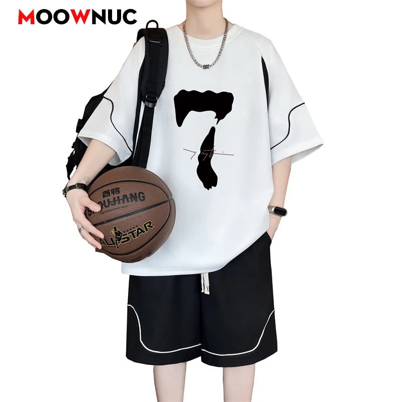 Men Tracksuit Casual Joggers Sportswear T-shirt and Shorts 2 Piece Sets Hip Hop Running Sports Suit Mens Clothes Summer New
Men Tracksuit Casual Joggers Sportswear T-shirt and Shorts 2 Piece Sets Hip Hop Running Sports Suit Mens Clothes Summer New