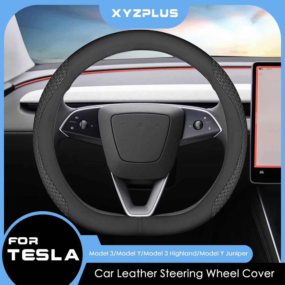 Чехол на руль автомобиля 36 см, кожаный, противоскользящий, для Tesla Model 3/Y, Model 3 Highland, Model Y Juniper 2026
Чехол на руль автомобиля 36 см, кожаный, противоскользящий, для Tesla Model 3/Y, Model 3 Highland, Model Y Juniper 2026