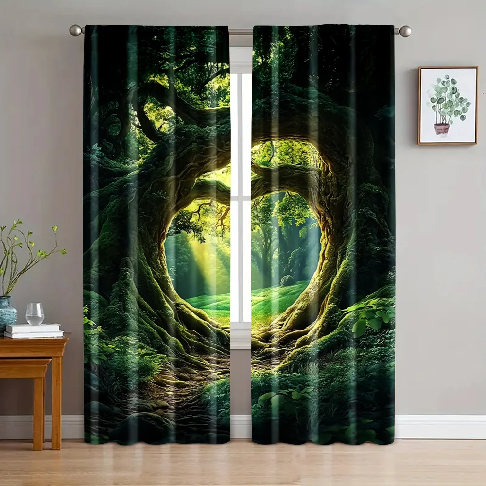 2pc, Curtains forest Blackout Polyester Wall Decor Suitable for Home Decor and bedroom decor
2pc, Curtains forest Blackout Polyester Wall Decor Suitable for Home Decor and bedroom decor