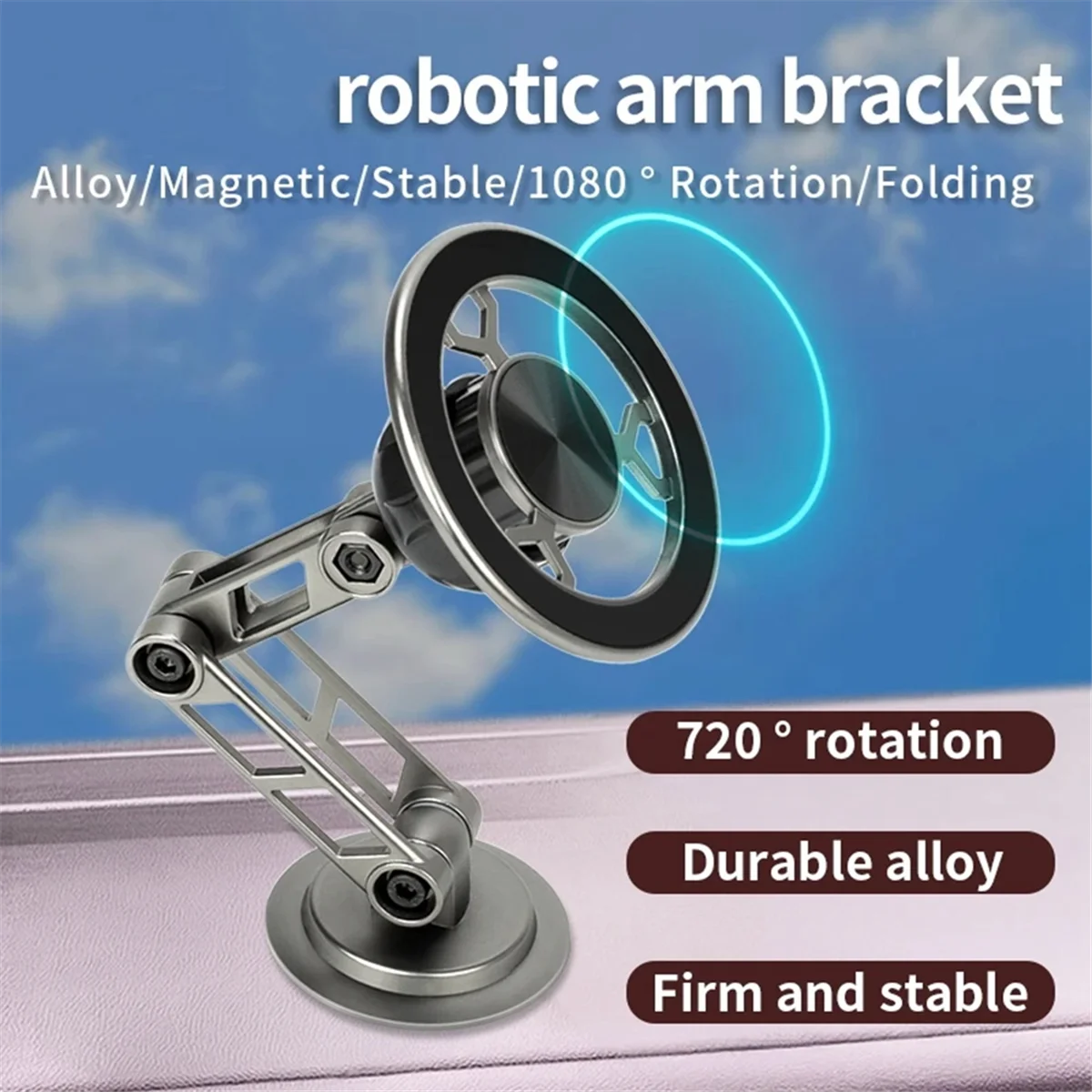EEB-f360 Degree Rotate Car Phone Holder Metal Magnetic Bracket Foldable Phone Stand Air Vent Magnet Mount
EEB-f360 Degree Rotate Car Phone Holder Metal Magnetic Bracket Foldable Phone Stand Air Vent Magnet Mount