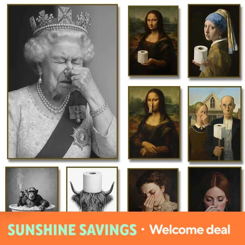 1PCS frameless Diamond paintingFunny Bathroom Victorian Queen Portrait Poster Diamond Painting Prints Wall Art Picture Toilet
1PCS frameless Diamond paintingFunny Bathroom Victorian Queen Portrait Poster Diamond Painting Prints Wall Art Picture Toilet
