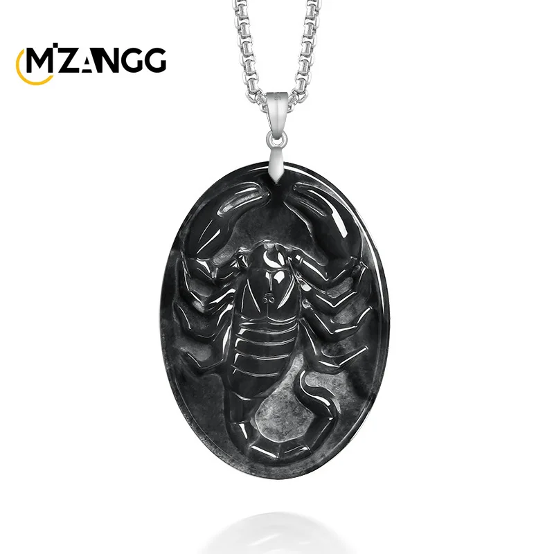 Natural A-grade Jade Scorpion Pendant, Hip-hop Personality, Black Chicken Type Jade Necklace, Festival Gift for Men and Women
Natural A-grade Jade Scorpion Pendant, Hip-hop Personality, Black Chicken Type Jade Necklace, Festival Gift for Men and Women