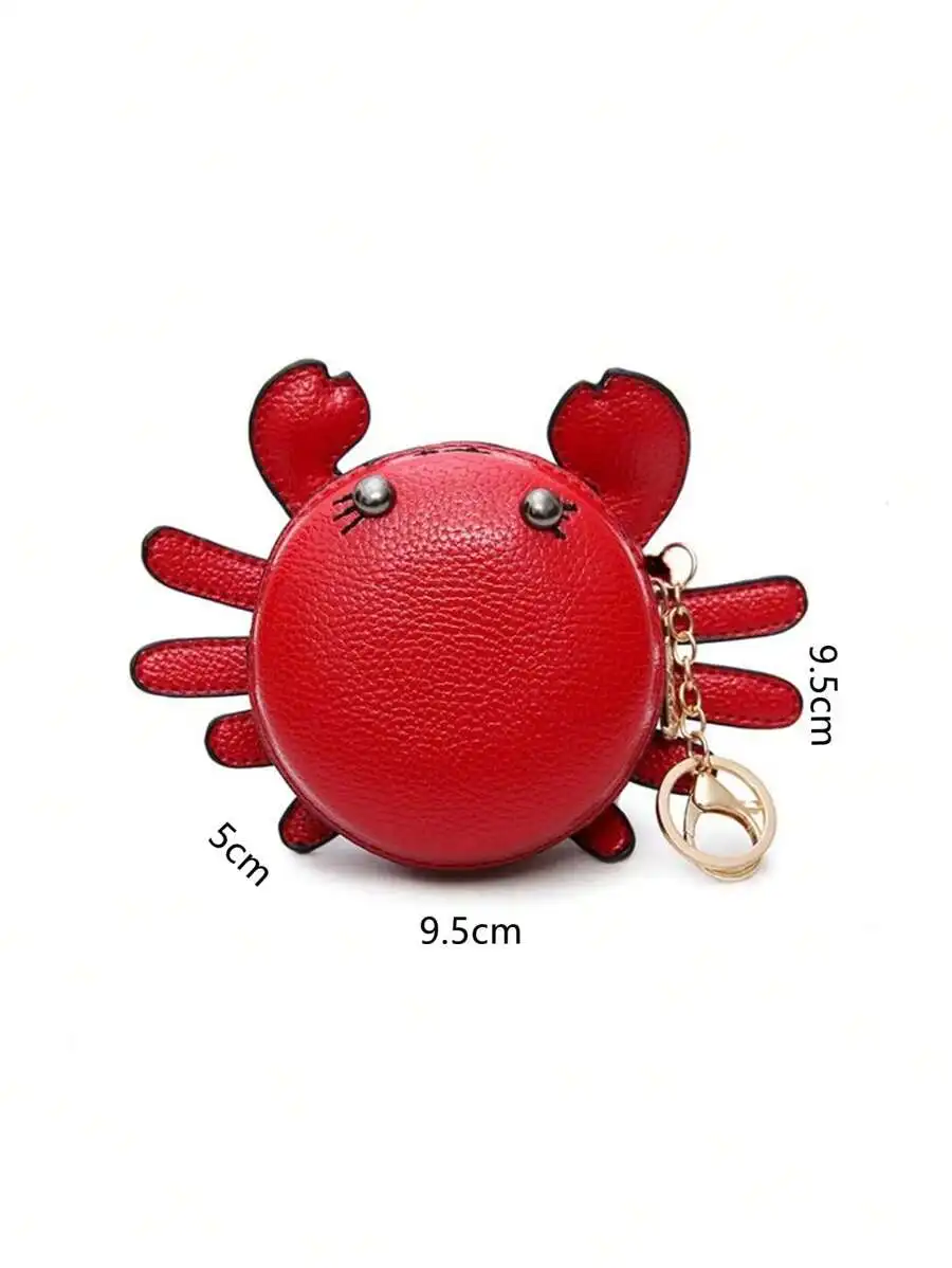 Red Crab Shaped PU Leather Coin Purse Keychain Wallet For Women
Red Crab Shaped PU Leather Coin Purse Keychain Wallet For Women