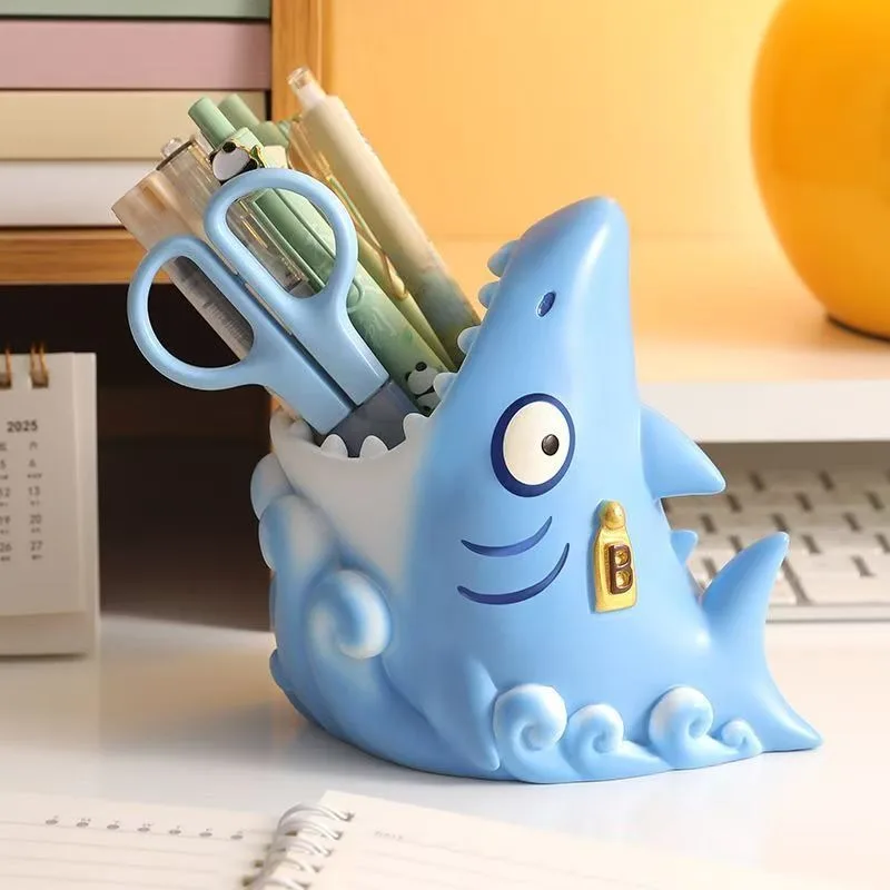Shark Pen Holder Desktop Ornament Cartoon Resin Creative Gift Pen Holder Pencil Holder Office Accessories Office Desk Organiser
Shark Pen Holder Desktop Ornament Cartoon Resin Creative Gift Pen Holder Pencil Holder Office Accessories Office Desk Organiser