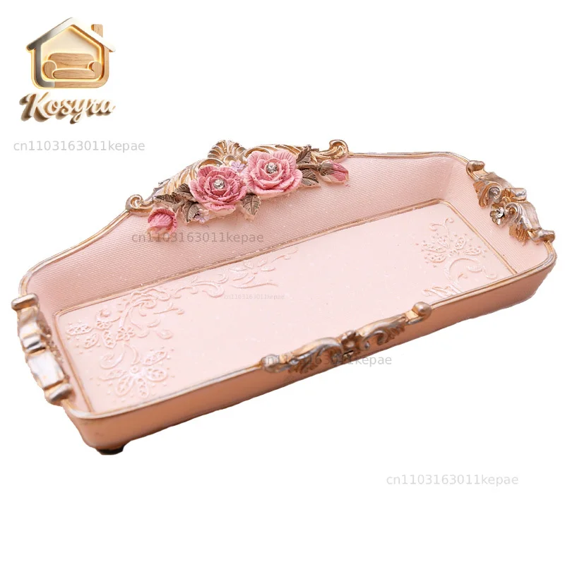 European Vintage Princess Resin Jewelry Storage Tray, Korean Home Decoration Palace Makeup Pen Tray
European Vintage Princess Resin Jewelry Storage Tray, Korean Home Decoration Palace Makeup Pen Tray