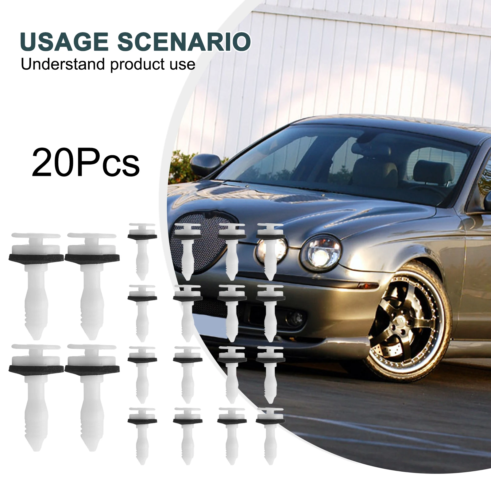 Fastener Clips Door Panel Trim Replacement Retainer Rivets White 20pcs Interior Parts For Jaguar S-Type X-Type
Fastener Clips Door Panel Trim Replacement Retainer Rivets White 20pcs Interior Parts For Jaguar S-Type X-Type