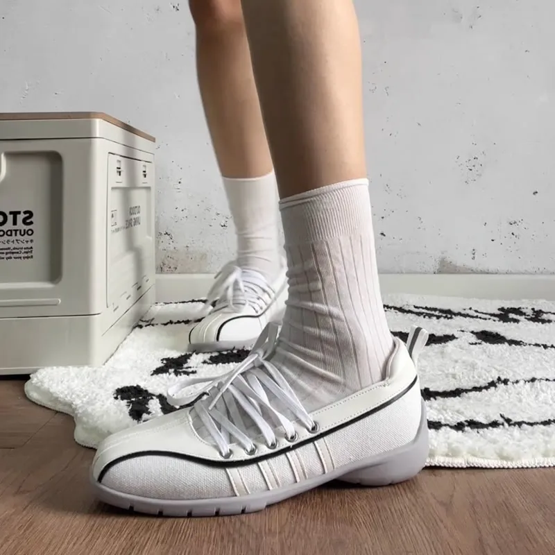 Designer Women's Sneakers Flats Casual Sport Shoes Spring 2025 Lace Up New Brand Running Ballet Dance Walking Mujer Sandalias
Designer Women's Sneakers Flats Casual Sport Shoes Spring 2025 Lace Up New Brand Running Ballet Dance Walking Mujer Sandalias