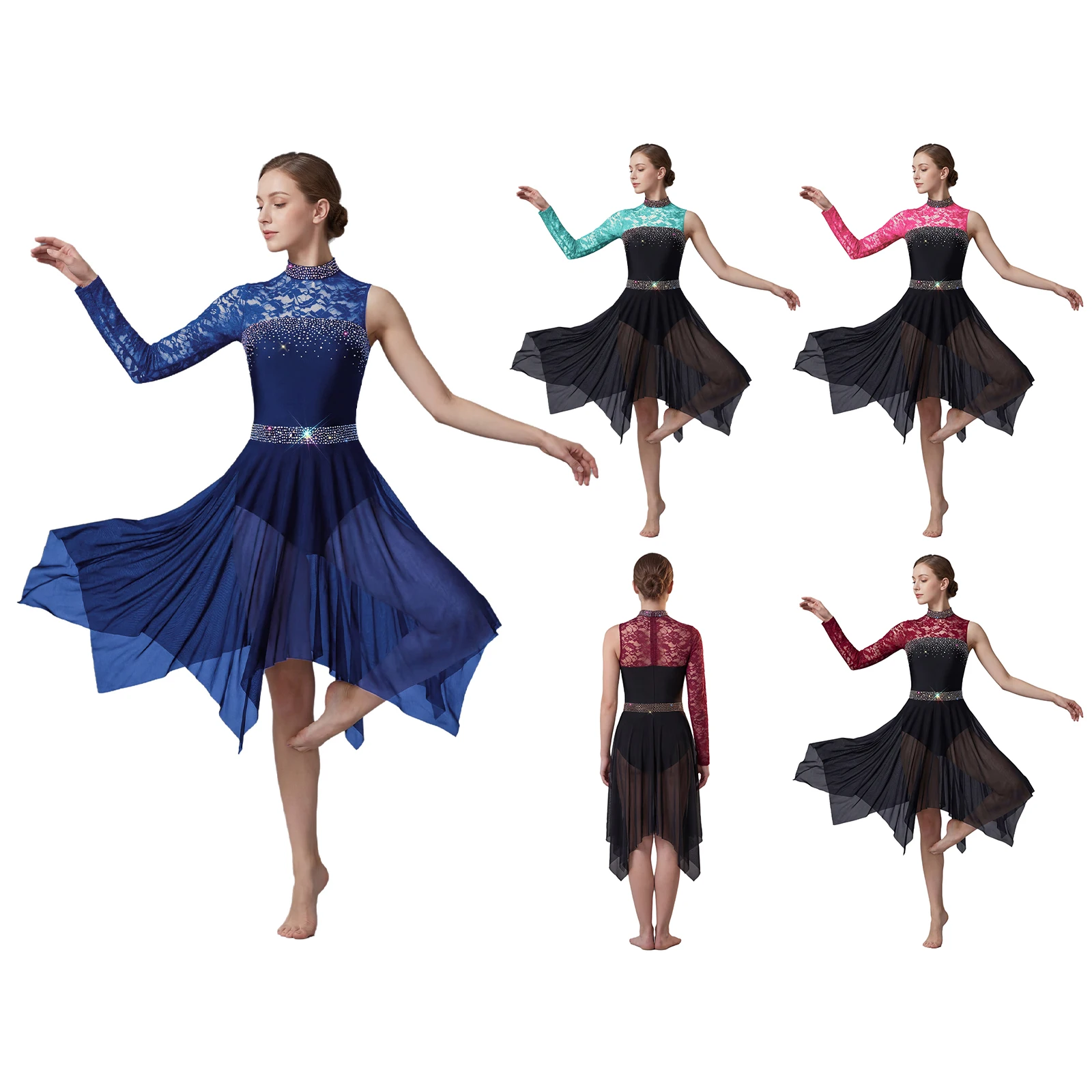 Kids Girl Lyrical Performance Dance Dress Single Long Sleeve Floral Lace Ballet Figure Skating Gymnastics Leotard Mesh Tutu
Kids Girl Lyrical Performance Dance Dress Single Long Sleeve Floral Lace Ballet Figure Skating Gymnastics Leotard Mesh Tutu