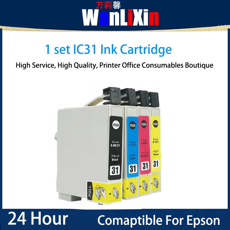 1 SET IC31 ink Cartridge Compatible For Epson PX-A550 A650 V500 V600 V630
1 SET IC31 ink Cartridge Compatible For Epson PX-A550 A650 V500 V600 V630