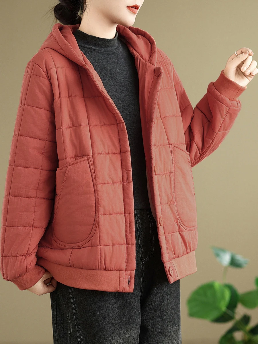 Thiened Winter Cotton Jaet Women's Casual Coat Warm Plaid Hooded Spring Autumn Winter Faionable Ladies' Outerwear
Thiened Winter Cotton Jaet Women's Casual Coat Warm Plaid Hooded Spring Autumn Winter Faionable Ladies' Outerwear