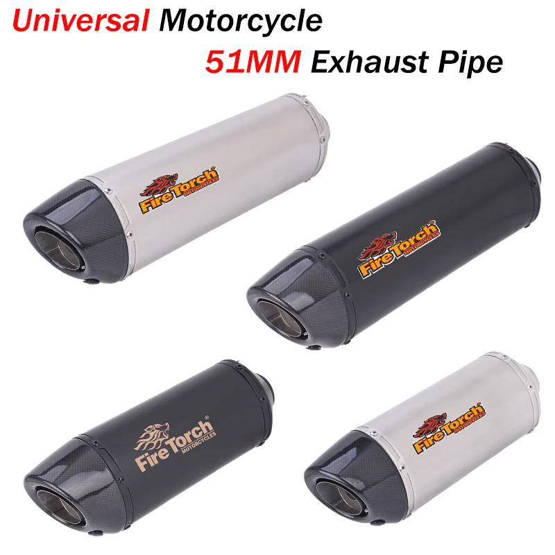 Universal Motorcycle Exhaust Pipe Escape Tail 51mm Muffler DB Killer For MT09 CBR500 Ninja 400 ER6N R3 R6 800X KTM 790 Tenere700
Universal Motorcycle Exhaust Pipe Escape Tail 51mm Muffler DB Killer For MT09 CBR500 Ninja 400 ER6N R3 R6 800X KTM 790 Tenere700