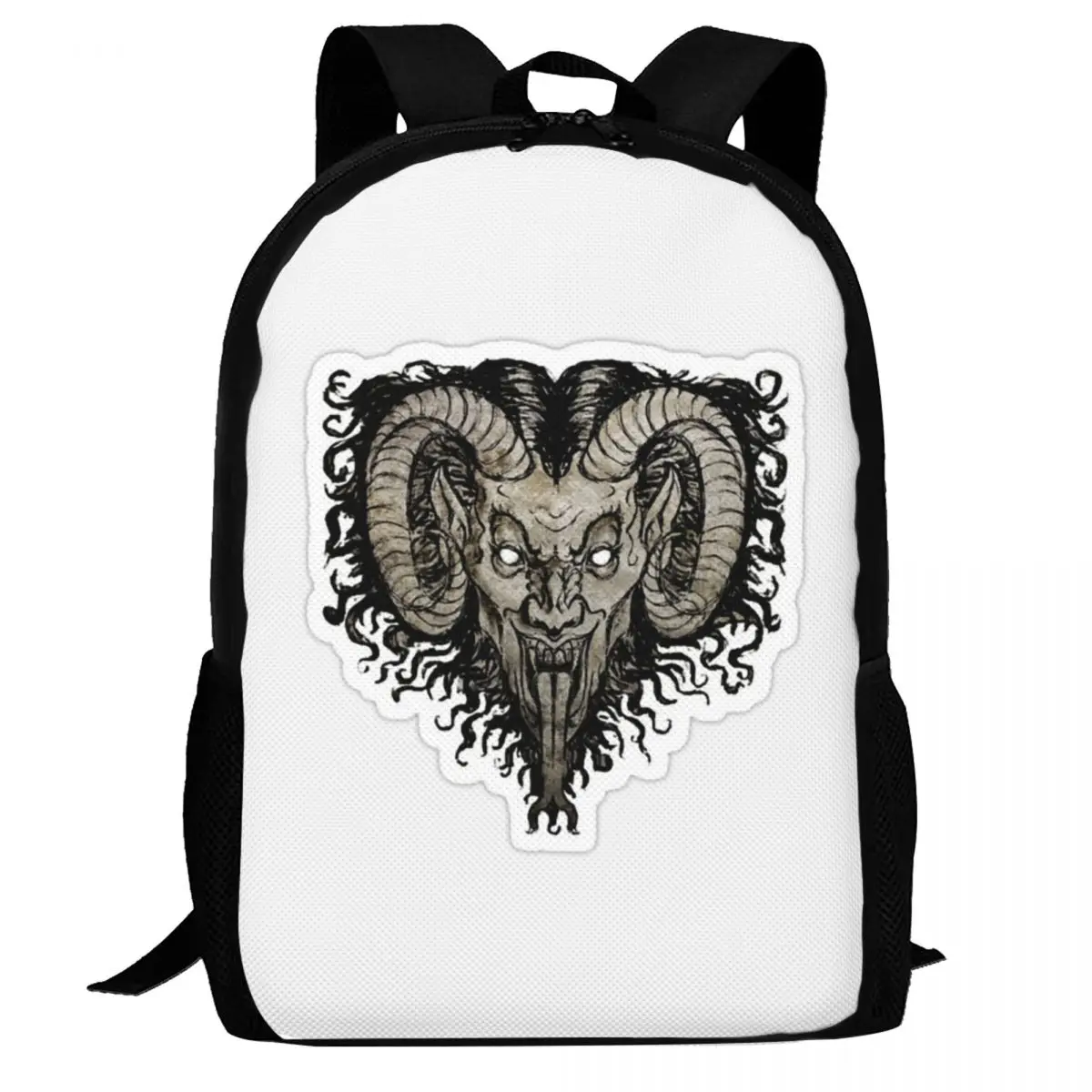 Krampus Nacht Baphomet Goat Head Backpack Daypack Large Capacity Kids BookBag School Bag Shoulder Bags for Men Women
Krampus Nacht Baphomet Goat Head Backpack Daypack Large Capacity Kids BookBag School Bag Shoulder Bags for Men Women