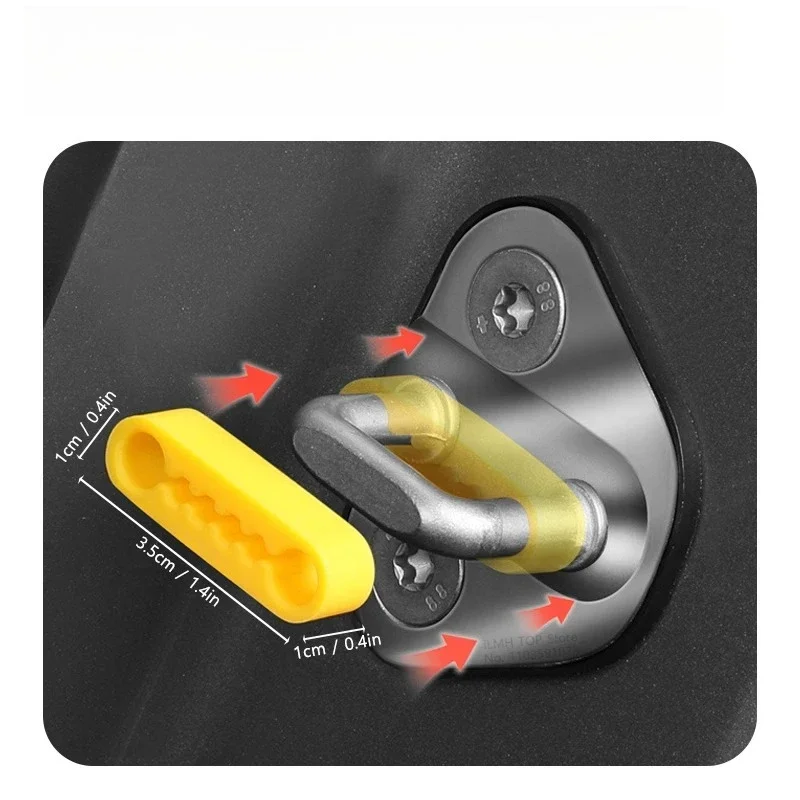 Silicone Car Door Lock Cover Pad Universal Anti Vibration Shock Absorber Soundproof Damper For Auto Door Latch Anti Scratch
Silicone Car Door Lock Cover Pad Universal Anti Vibration Shock Absorber Soundproof Damper For Auto Door Latch Anti Scratch