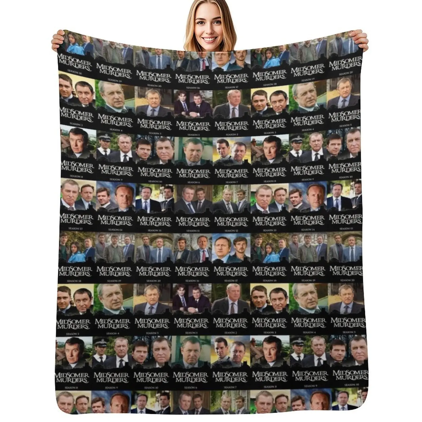 20 Seasons in Midsomer - Pattern Throw Blanket Outdoor Soft Blanket for Picnic Beach Camping
20 Seasons in Midsomer - Pattern Throw Blanket Outdoor Soft Blanket for Picnic Beach Camping