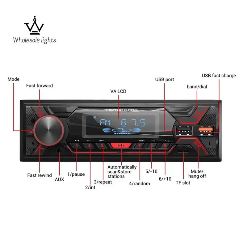Car Radio 1 Din Stereo Multimedia MP3 Player Digital Bluetooth FM AUX Input USB Bluetooth Universal Auto Radio
Car Radio 1 Din Stereo Multimedia MP3 Player Digital Bluetooth FM AUX Input USB Bluetooth Universal Auto Radio