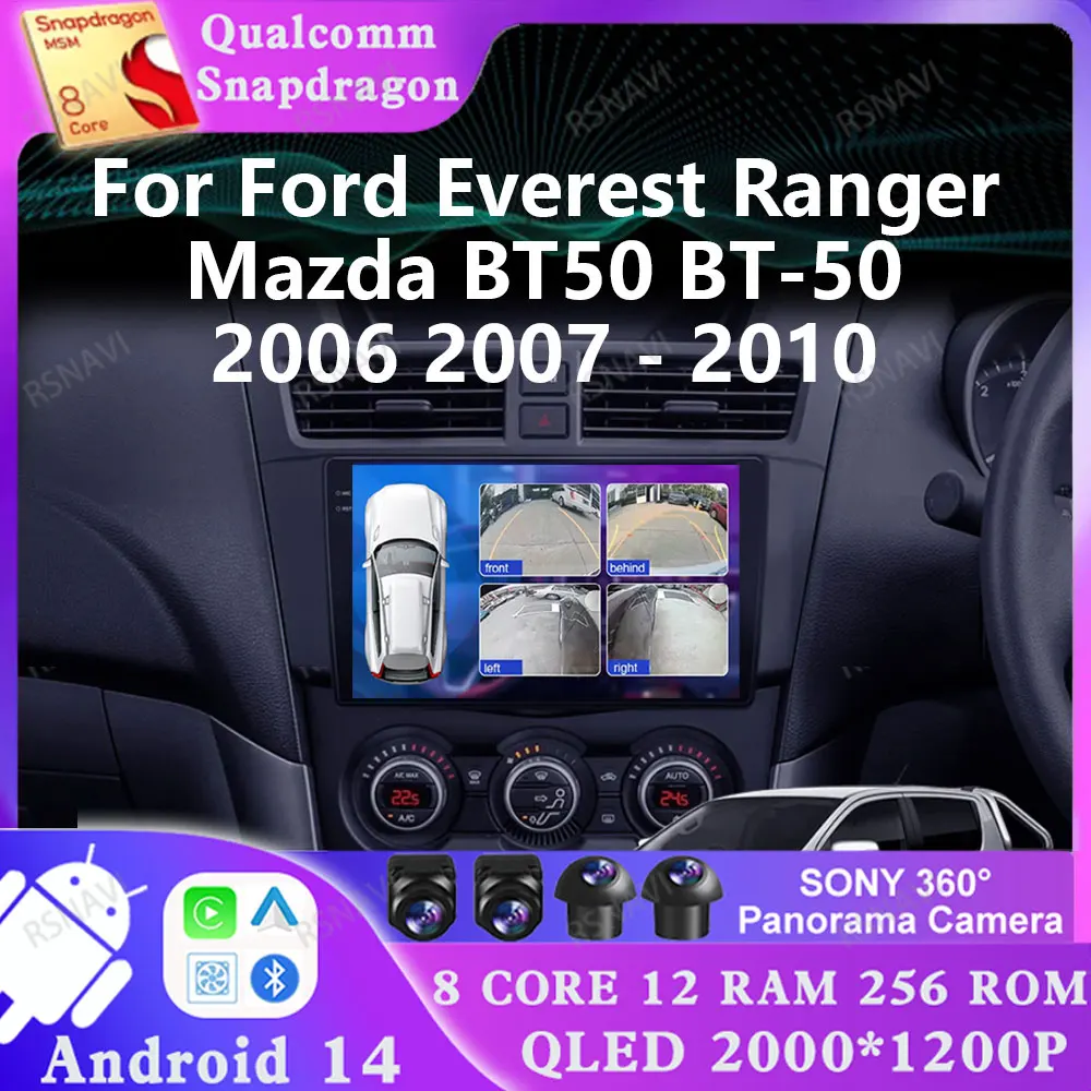 Android 14 For Ford Everest Ranger Mazda BT50 BT-50 2006 2007 - 2010 2DIN DVD Multimedia Stereo 4G LTE Qualcomm 5G WIFI GPS DSP
Android 14 For Ford Everest Ranger Mazda BT50 BT-50 2006 2007 - 2010 2DIN DVD Multimedia Stereo 4G LTE Qualcomm 5G WIFI GPS DSP