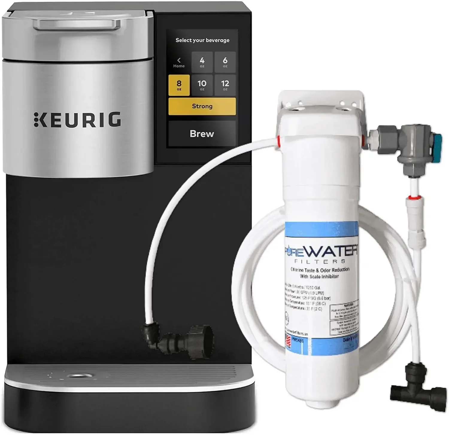 Keurig K2500 Plumbed Single Serve Commercial Coffee Maker and Tea Brewer with Direct Water Line Plumb and Filter Kit
Keurig K2500 Plumbed Single Serve Commercial Coffee Maker and Tea Brewer with Direct Water Line Plumb and Filter Kit
