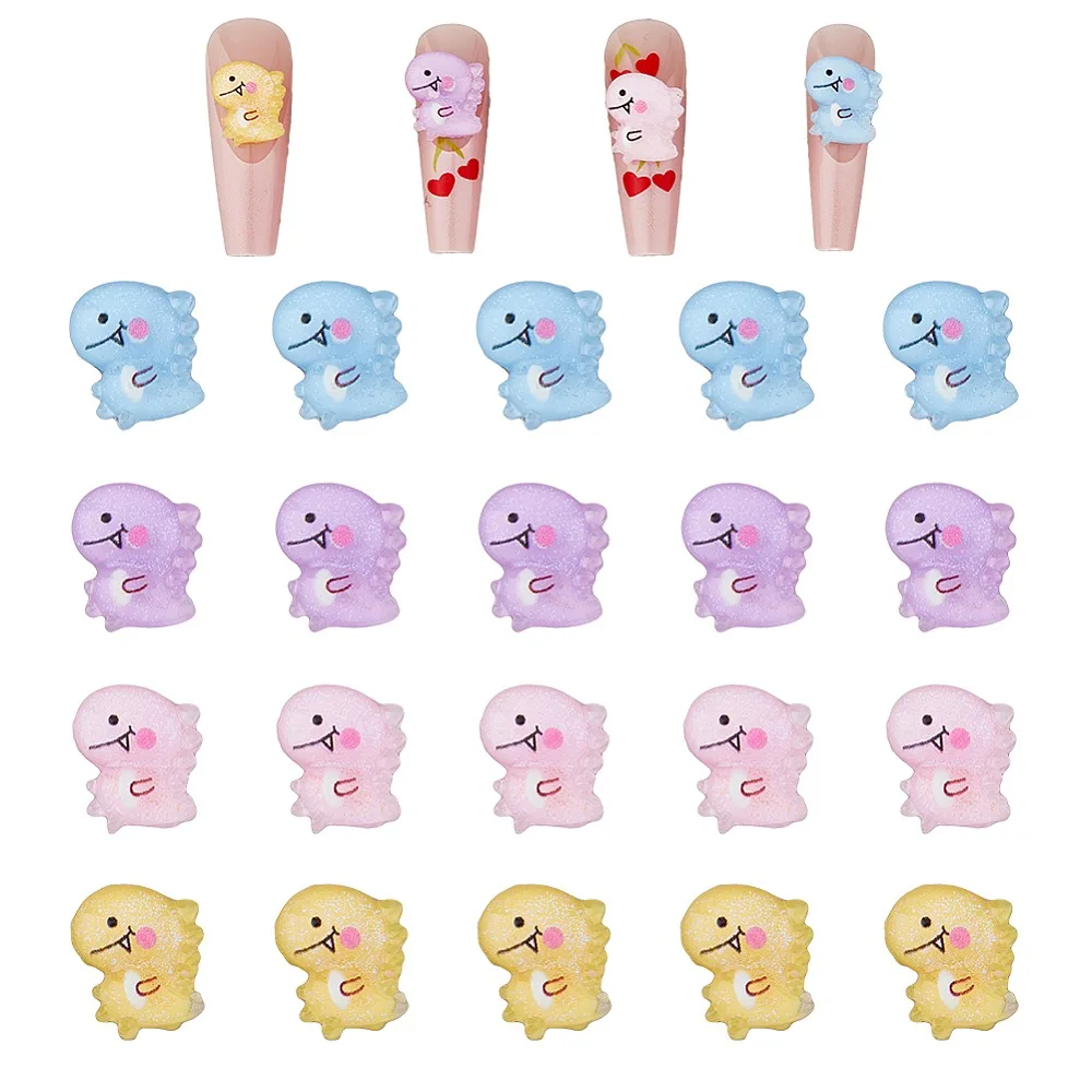 80Pcs 4 Colors Opaque Resin Cabochons Dinosaur Mixed Color 24x19x6mm 20pcs/color
80Pcs 4 Colors Opaque Resin Cabochons Dinosaur Mixed Color 24x19x6mm 20pcs/color
