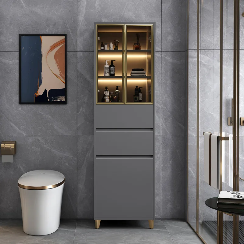 PYJ Nordic bathroom floor-to-ceiling storage rack living room bedroom bathroom high cabinet combination
PYJ Nordic bathroom floor-to-ceiling storage rack living room bedroom bathroom high cabinet combination