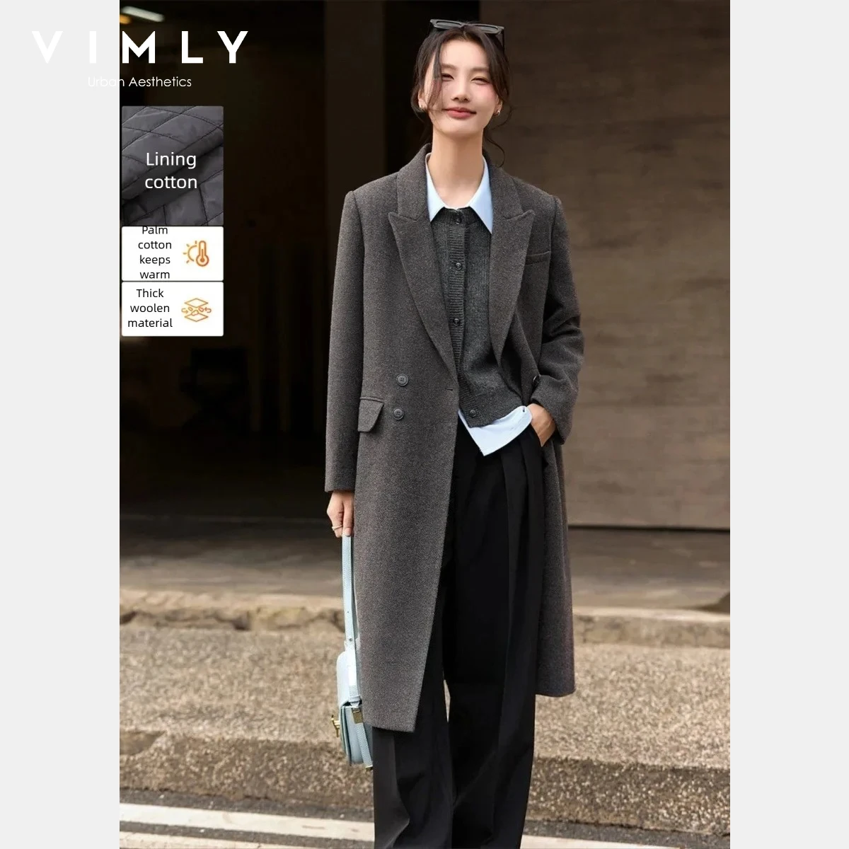 VIMLY Women Winter Coats 2025 Fashion Double Breastedpadding Cotton Mid Length Thick Coats High Quality Women's Clothing A3225
VIMLY Women Winter Coats 2025 Fashion Double Breastedpadding Cotton Mid Length Thick Coats High Quality Women's Clothing A3225