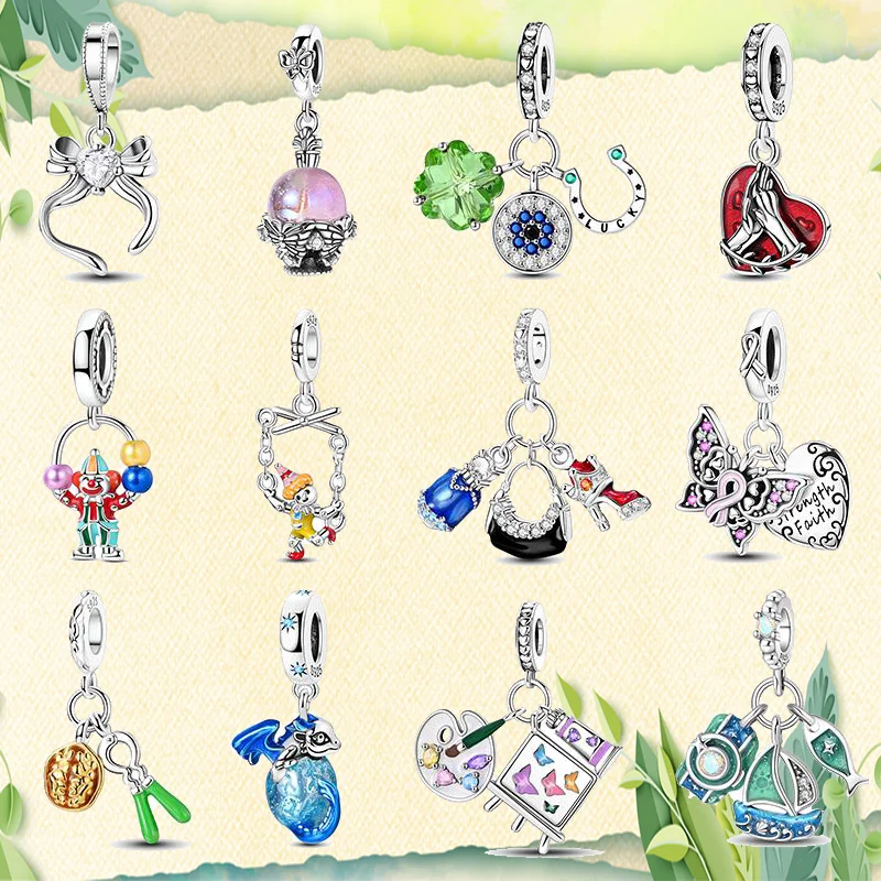 2025 New 925 Sterling Silver Fashion Perfume Bag Clover Heart Puppet Charm Beads For 3mm Bracelet DIY Original Fine Jewelry Gift
2025 New 925 Sterling Silver Fashion Perfume Bag Clover Heart Puppet Charm Beads For 3mm Bracelet DIY Original Fine Jewelry Gift