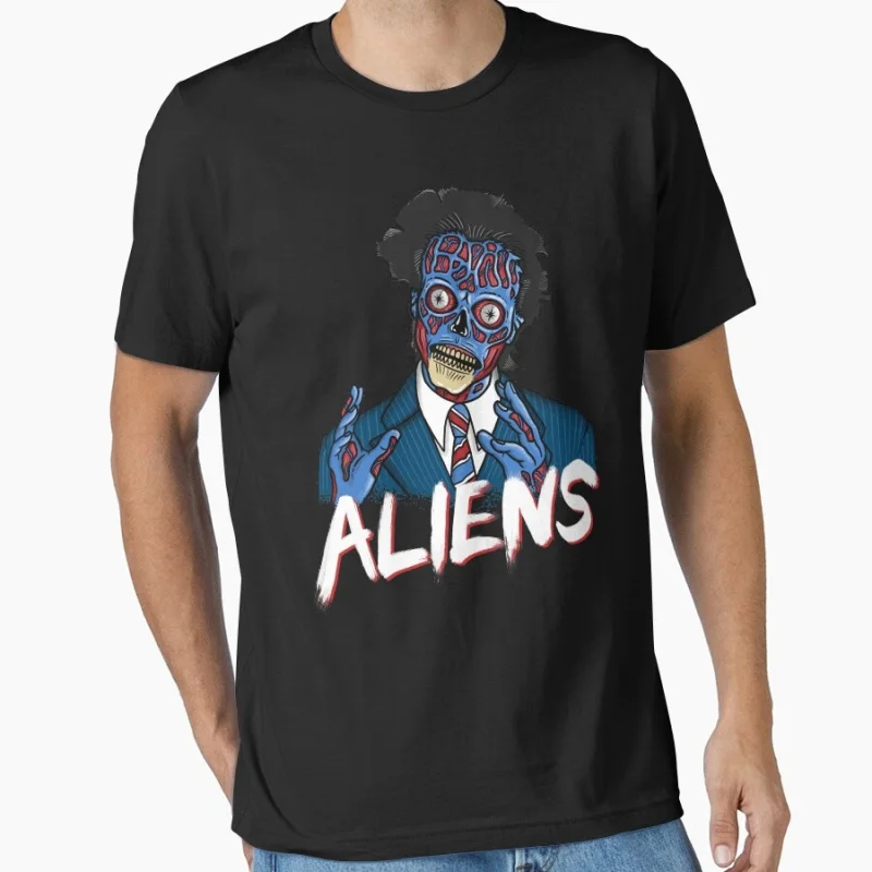 BECAUSE ALIENS Retro Sic-Fi They Live Gift T Shirt 0224 John Carpenter Vintage Horror movie Alien film Graphic clothes S-6XL
BECAUSE ALIENS Retro Sic-Fi They Live Gift T Shirt 0224 John Carpenter Vintage Horror movie Alien film Graphic clothes S-6XL