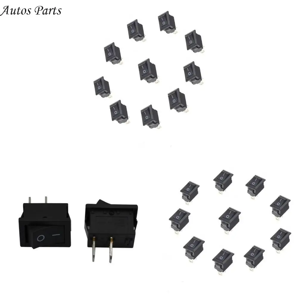 57BA 10Pcs Rocker Switches 2 Pins 2 Position ON/Off 250V 3A SPST Car Boat Black Rocker Switches Toggle
57BA 10Pcs Rocker Switches 2 Pins 2 Position ON/Off 250V 3A SPST Car Boat Black Rocker Switches Toggle