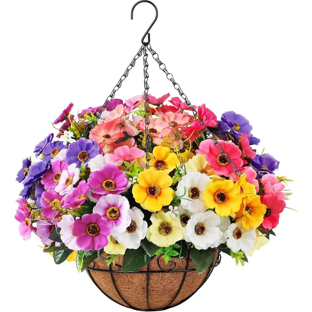 Multicolor Hanging Baskets for Silk Plants - Ideal for Indoor or Outdoor Garden Decor
Multicolor Hanging Baskets for Silk Plants - Ideal for Indoor or Outdoor Garden Decor