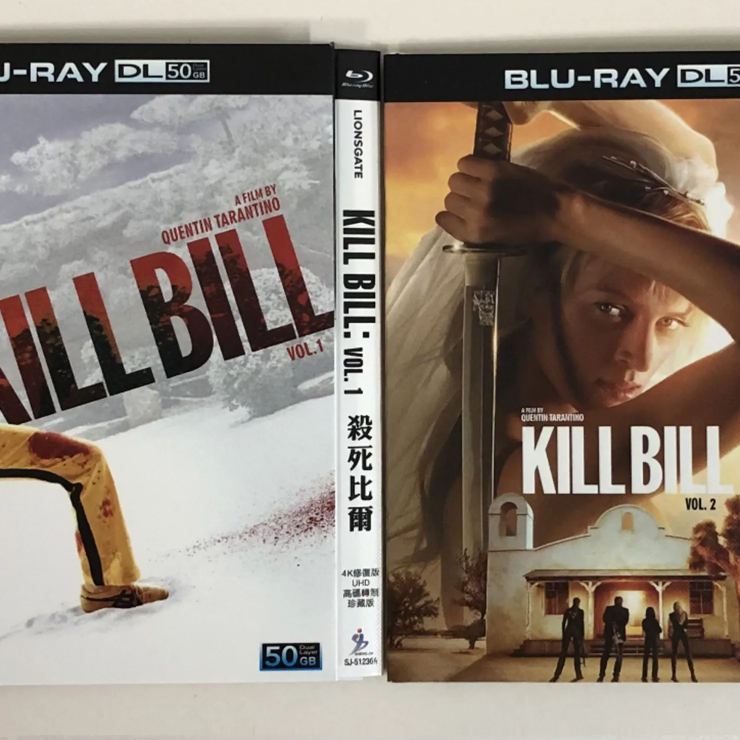 Classic Old Movie Kill Bill Volume 1 and Volume 2 Mandarin Dubbed Plus Original Audio Collector's Edition BD50 Blu-ray Disc
Classic Old Movie Kill Bill Volume 1 and Volume 2 Mandarin Dubbed Plus Original Audio Collector's Edition BD50 Blu-ray Disc