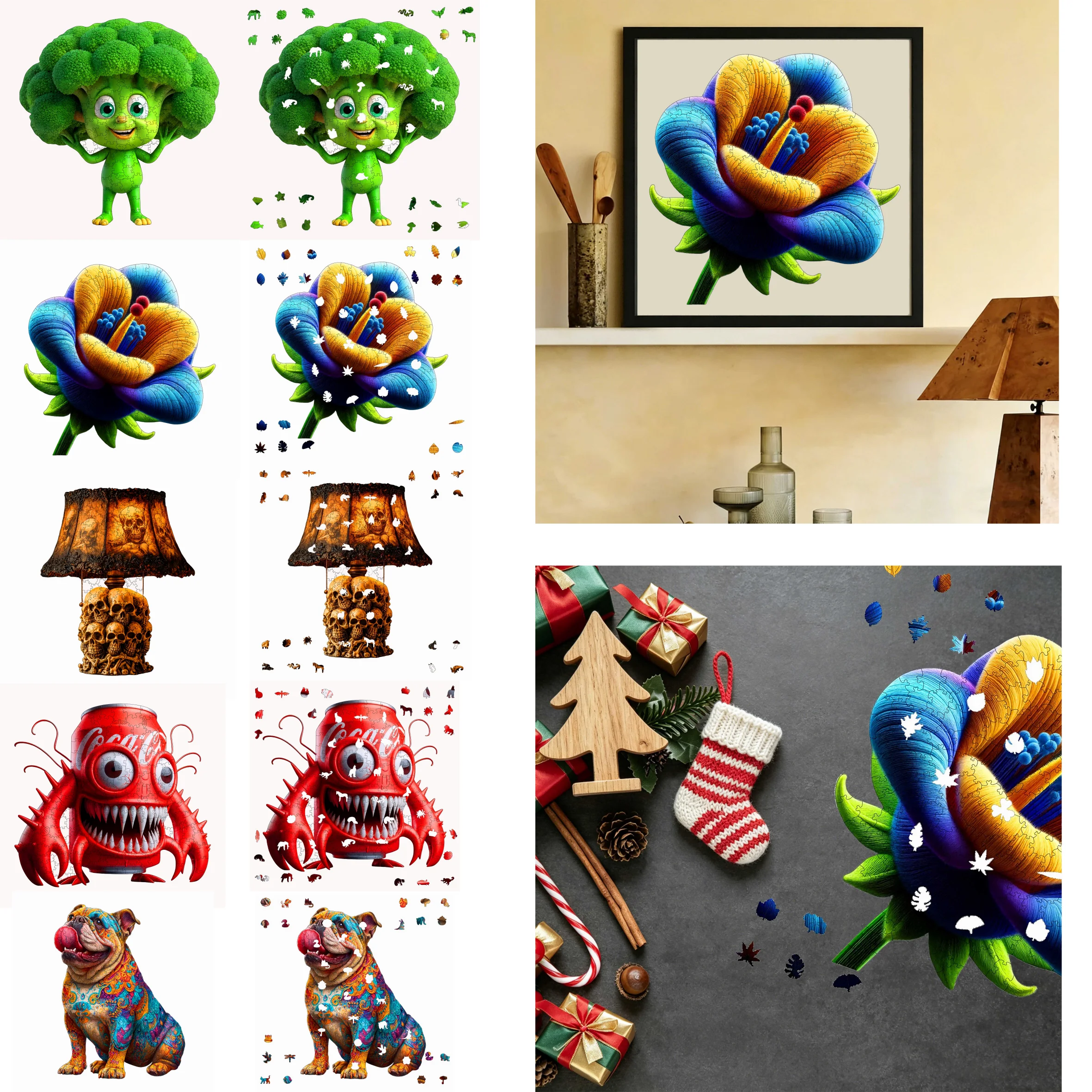 Wooden Puzzle Halloween Christmas Birthday Gift Challenge Brain Game Youth Adult Relaxation Gift
Wooden Puzzle Halloween Christmas Birthday Gift Challenge Brain Game Youth Adult Relaxation Gift