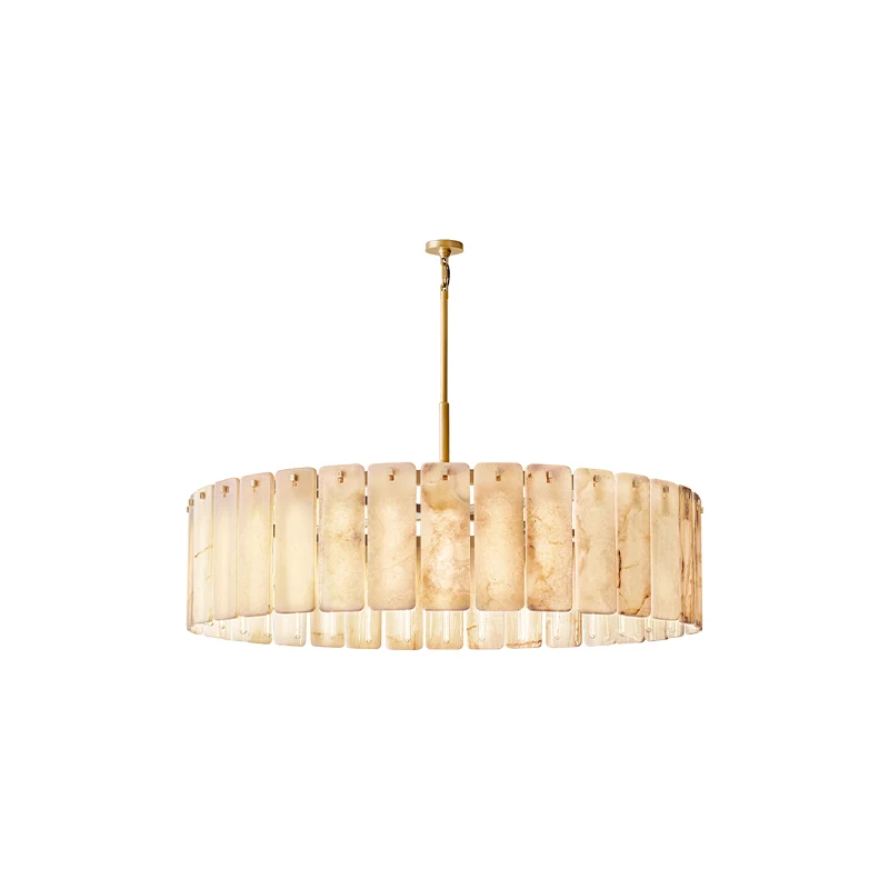 Retro American Natural Marble Dimmable LED Chandelier Lustre Alabaster Pendant Light Suspension Luminaire Lampen For Living Room
Retro American Natural Marble Dimmable LED Chandelier Lustre Alabaster Pendant Light Suspension Luminaire Lampen For Living Room